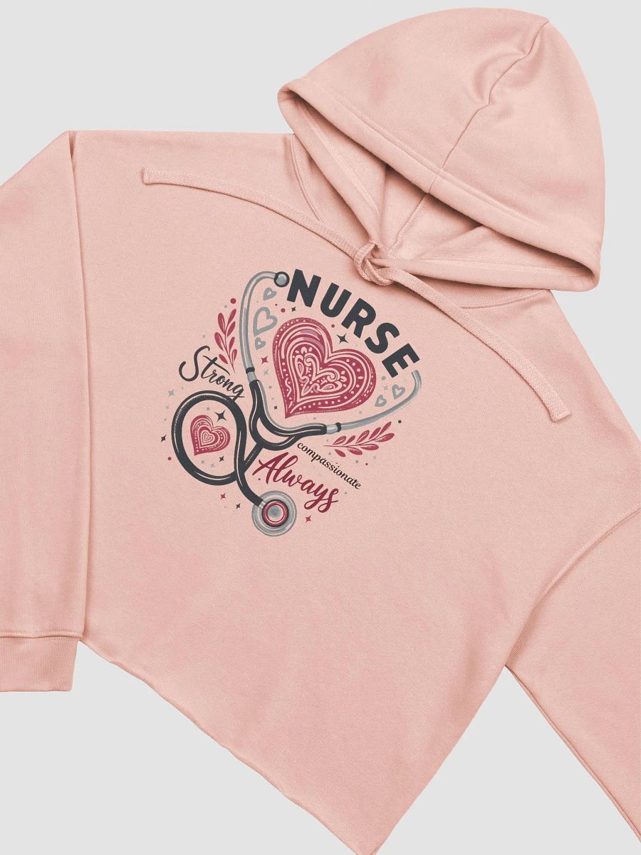 Nurse Love Stethoscope Heart Cropped Hoodie product image (3)