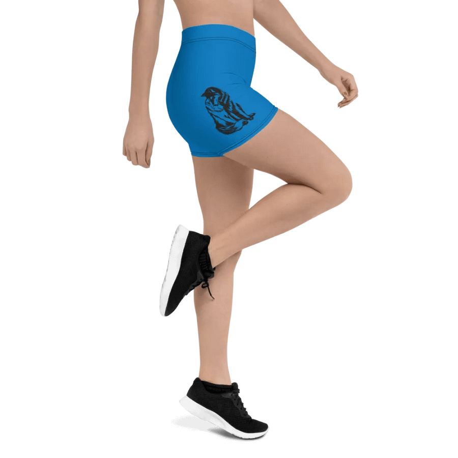 Blue Mystic Wolf All-Over Print Shorts product image (4)