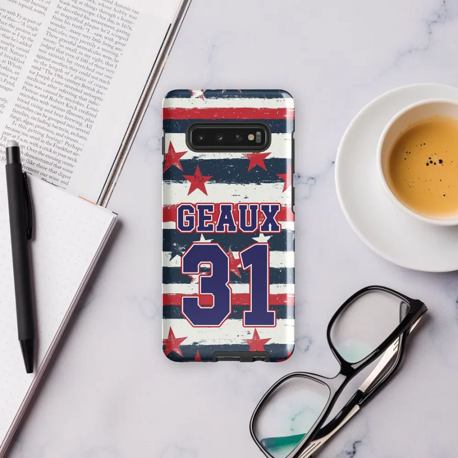 Geaux 31 - Vintage Stars & Stripes Layered Phone Case for Samsung Phones product image (11)