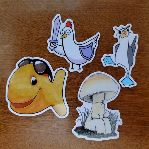 New stickers for markets, and available on the website 😁 http://www.chumpyssketchbook.com/collections/stickers