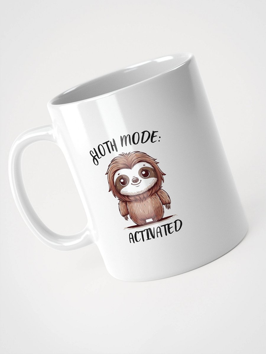 Smiling Sloth White Glossy Mug product image (10)
