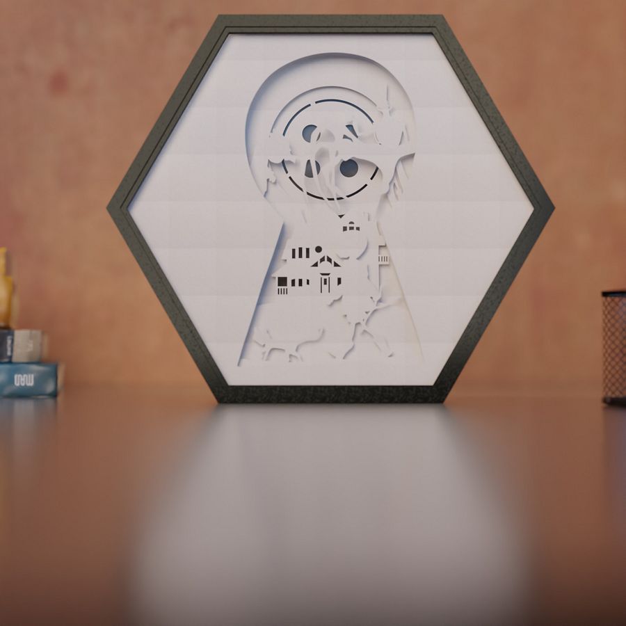 Coraline Lightbox template - PDF PNG SVG DXF + Video product image (3)