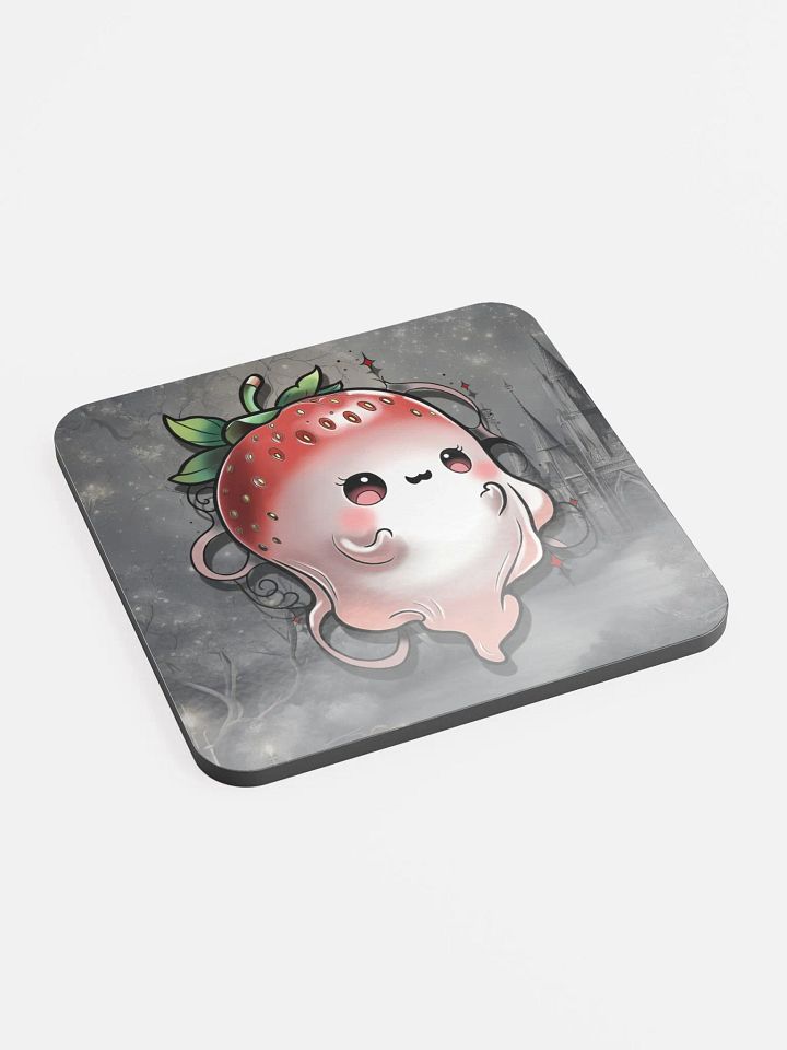 Berry Scary Cork Coaster - Strawberry Ghost product image (2)