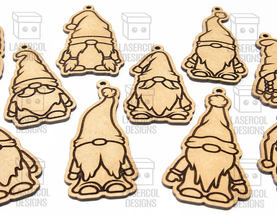 Christmas Gnomes Ornaments - Laser Cut Files product image (5)