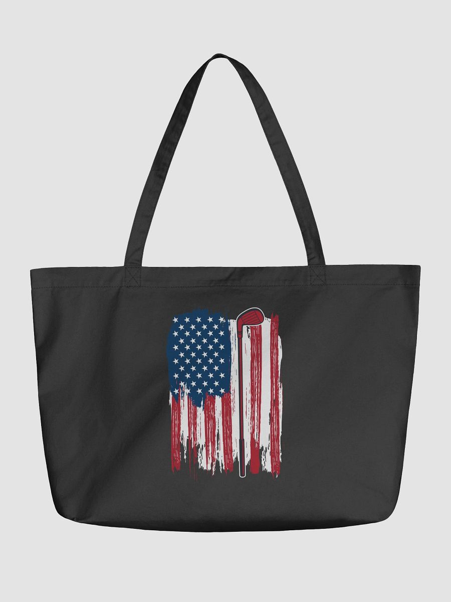 USA Flag Golfing Patriotic Eco Tote product image (5)