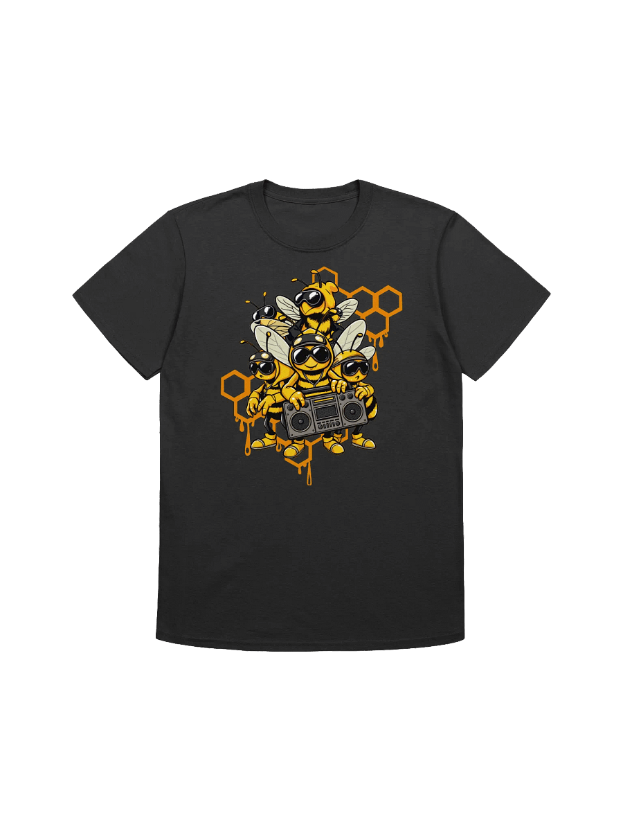 Hip Hop Bees-Cartoon Bee Group with Boombox T-Shirt product image (7)