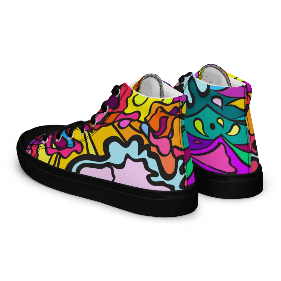 Vibrant Wave Women's High Tops - Wave at Sunset product image (5)