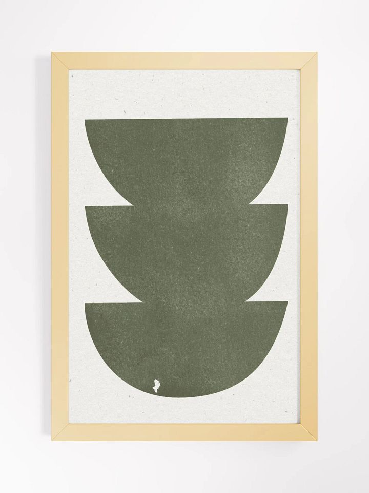 Eco-Friendly Ayous Wood Framed Matte Poster | Sustainable Modern Art with a Natural Touch product image (2)