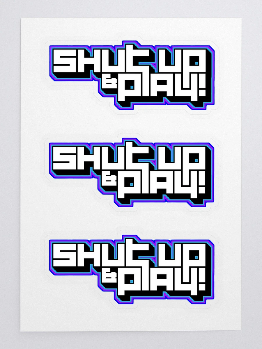 Shut Up & Play Sticker Sheet product image (3)