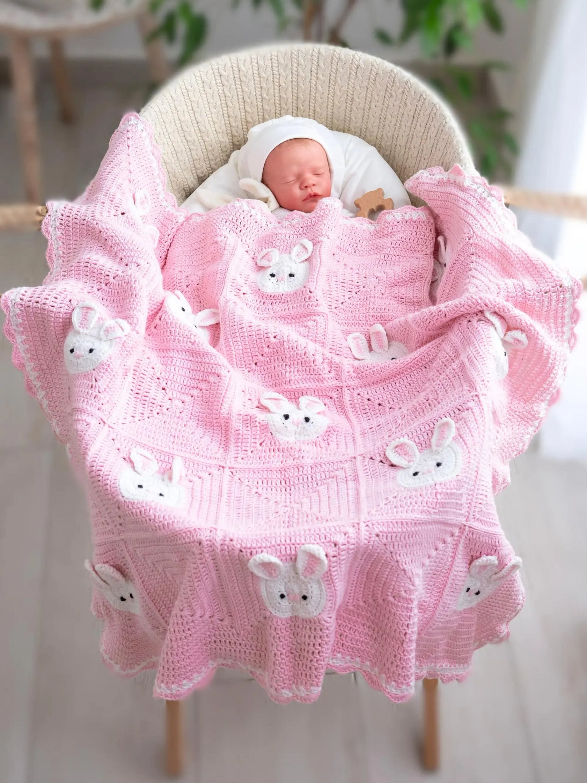 Crochet Pattern: Bunny Baby Blanket product image (3)