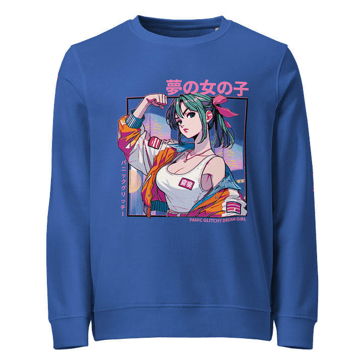 Panic Glitchy Dream Girl Citypop Sweatshirt product image (17)