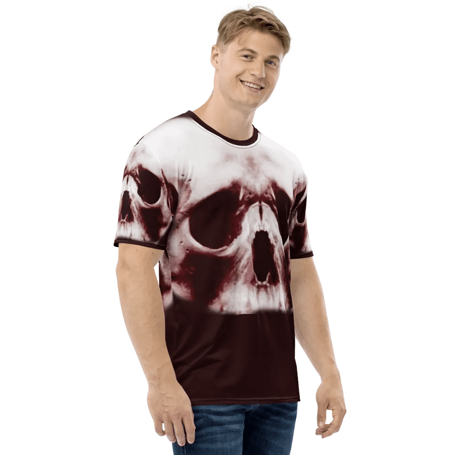 Symmetrical Skull Fusion | All-Over Print Crew Neck T-Shirt product image (3)