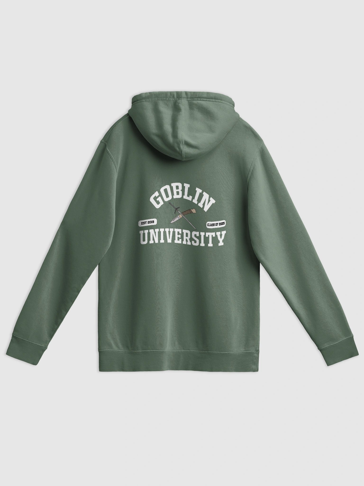 Goblin University BACK OF HOODIE White product image (1)