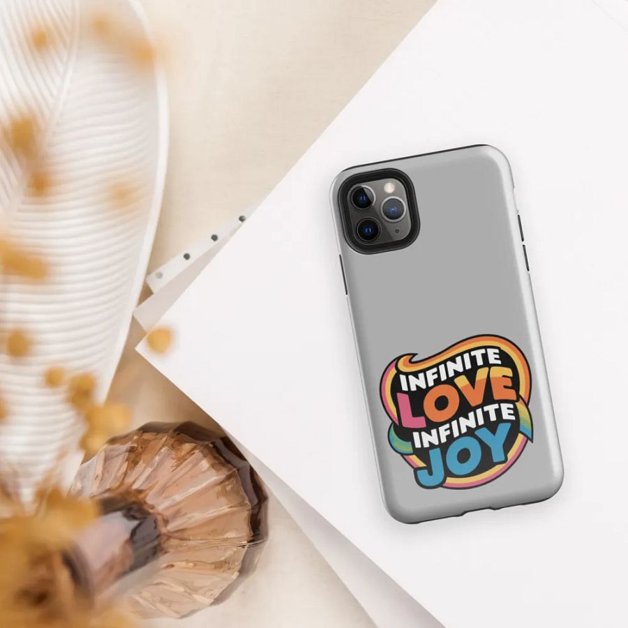 Infinite Love Infinite Joy Tough Case for Iphone (Grey) product image (5)