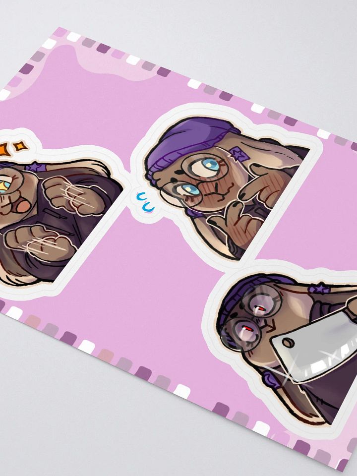 Flammtastic Sticker Sheet 2 (Excited, Shy, Threatening) product image (2)