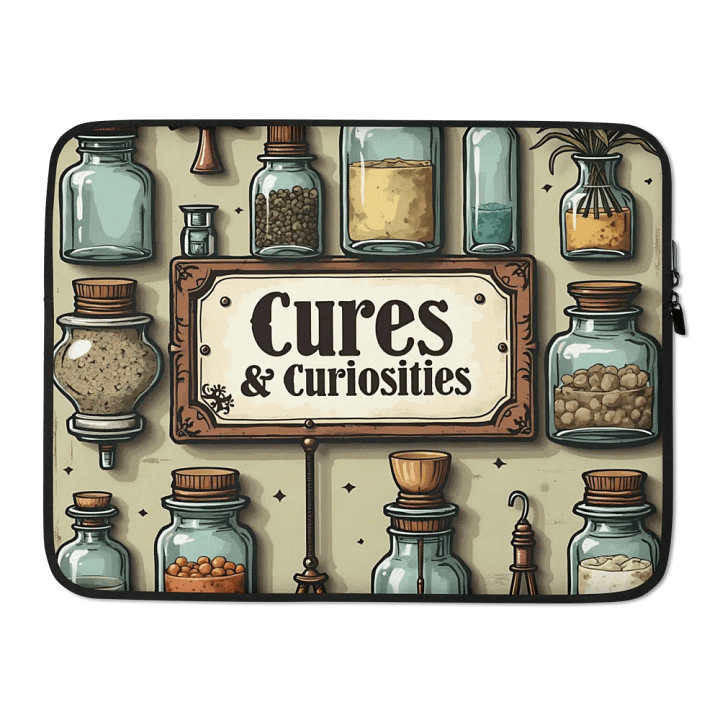 Cures & Curiosities Laptop Sleeve product image (2)