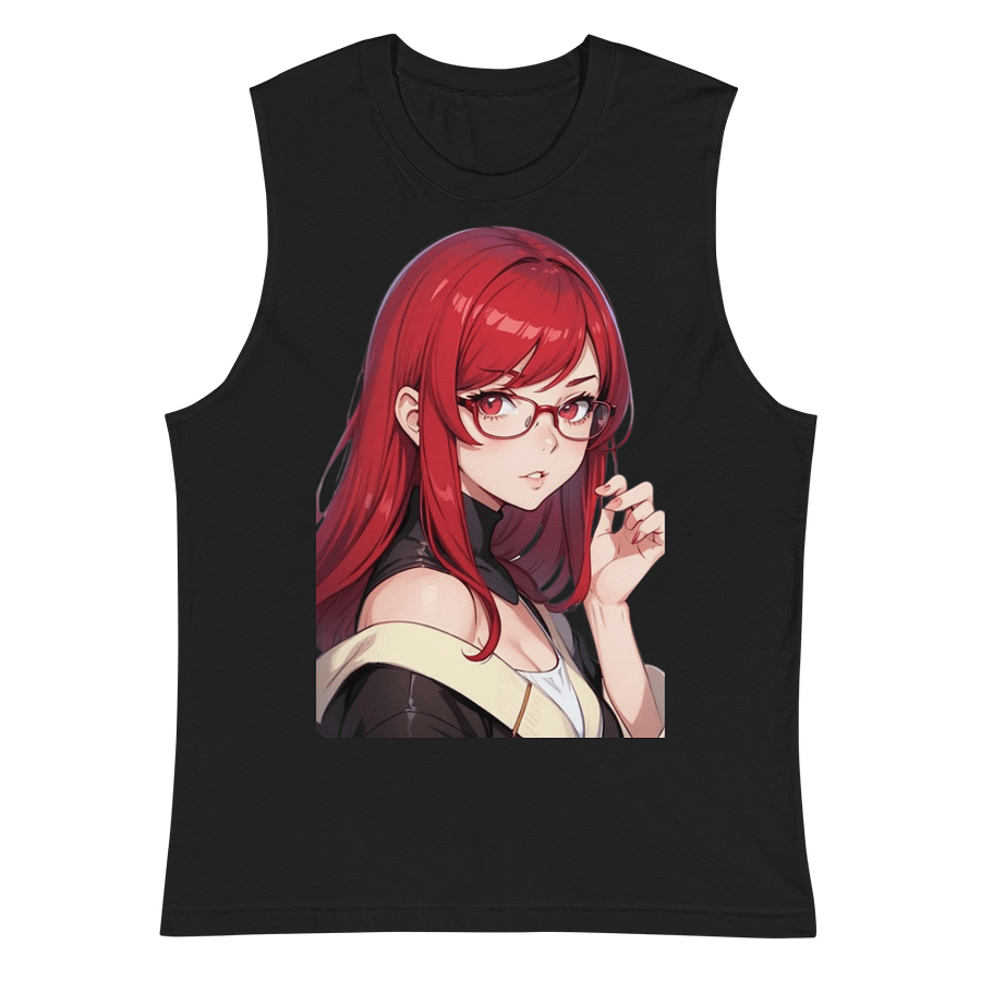 (Red WAIFU) K Muscle Shirt product image (2)