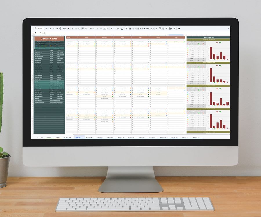 Home Maintenance Calendar, Google Sheets Template product image (8)