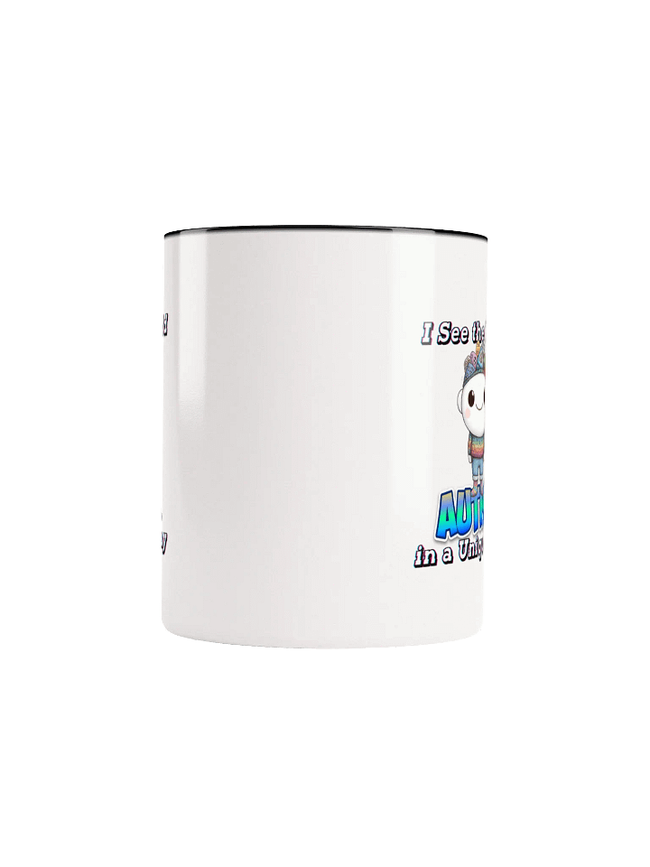 Autism: I See the World in a Unique Way Ceramic Mug with Color Inside product image (16)