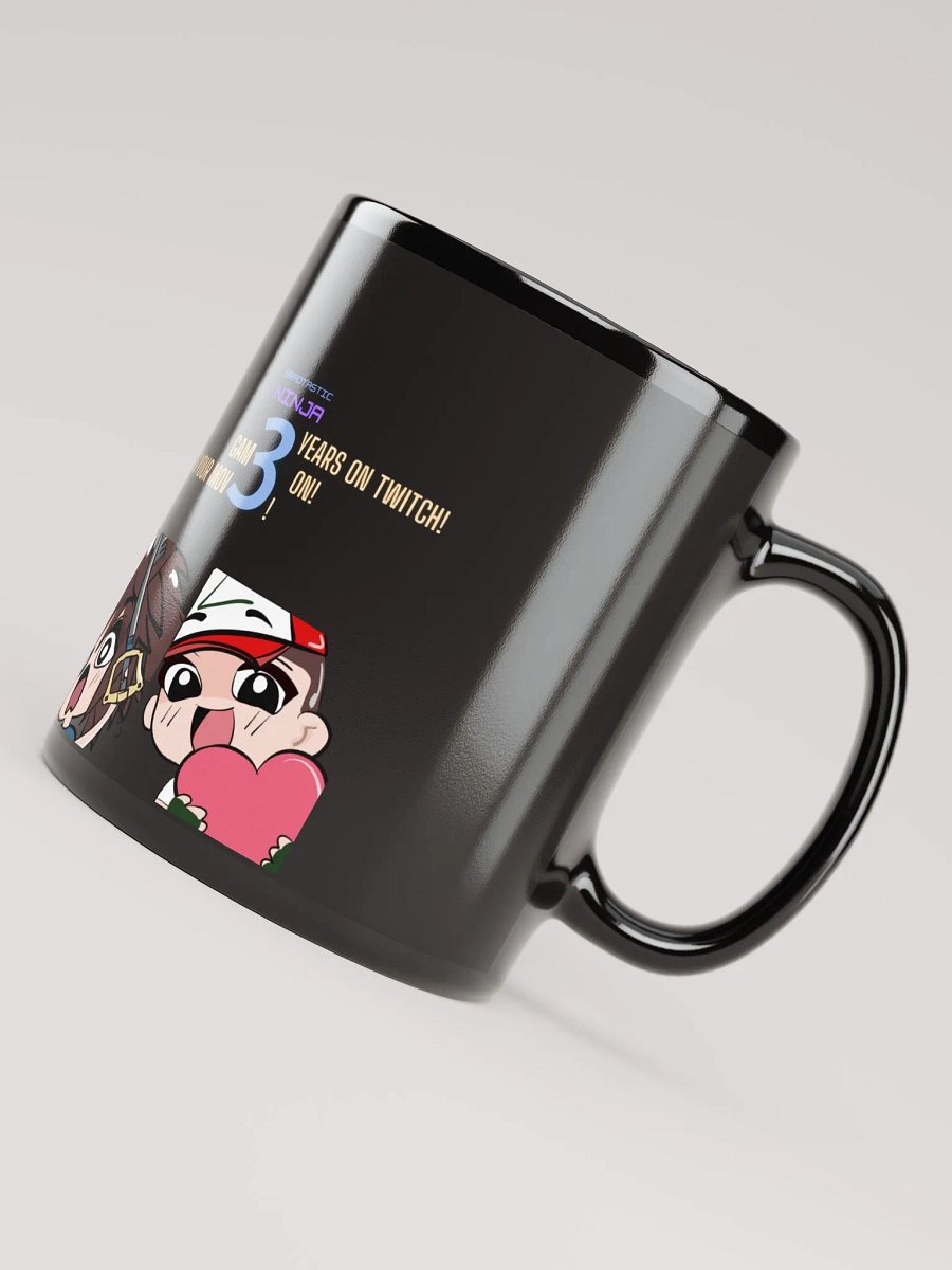 Bradtastic Ninja ~ 3 Years on Twitch Glossy Mug with Emotes product image (7)