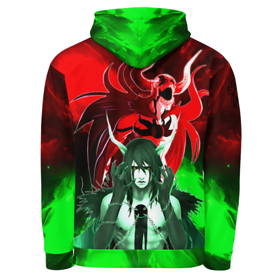 STRAIGHT VIBIN NEON COLOR FADE STYLE ICHIGO V ULQUIORRA HOODIE product image (10)