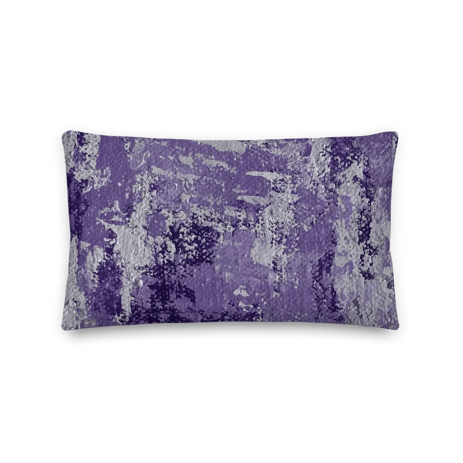 Linen-like Abstract Purple Pillows product image (1)