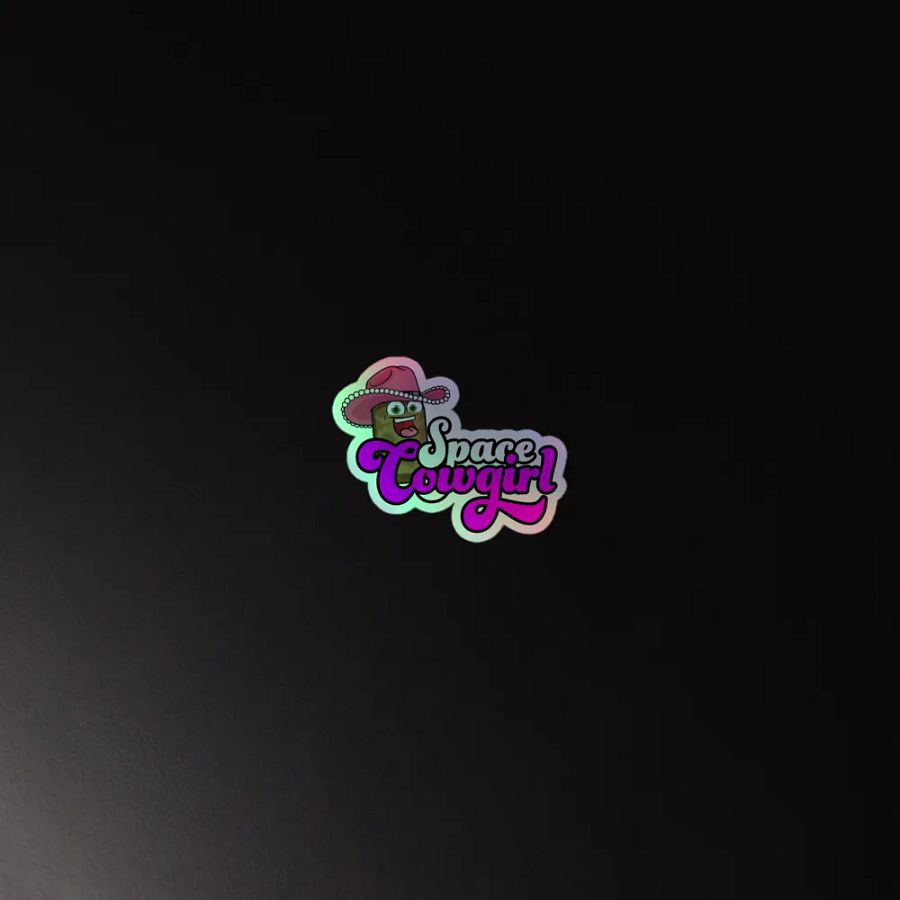 Space Cowgirl Holographic Sticker product image (4)