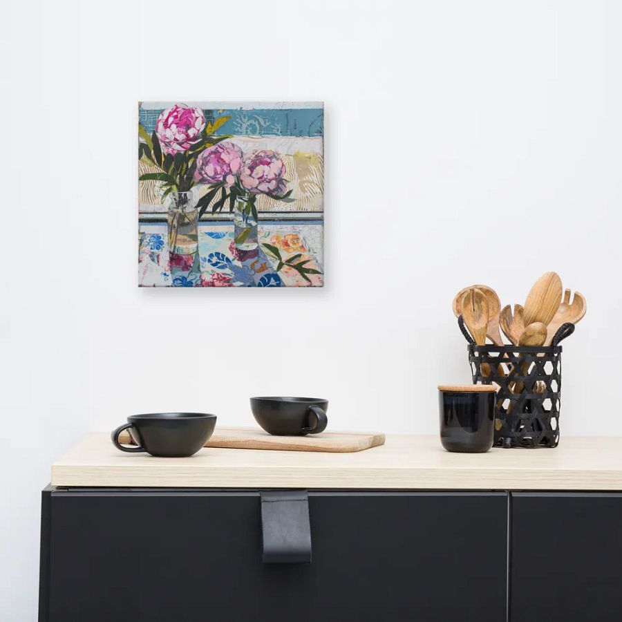 Art2401-41 Vase Flowers Still Life - Canvas Print - sm product image (5)