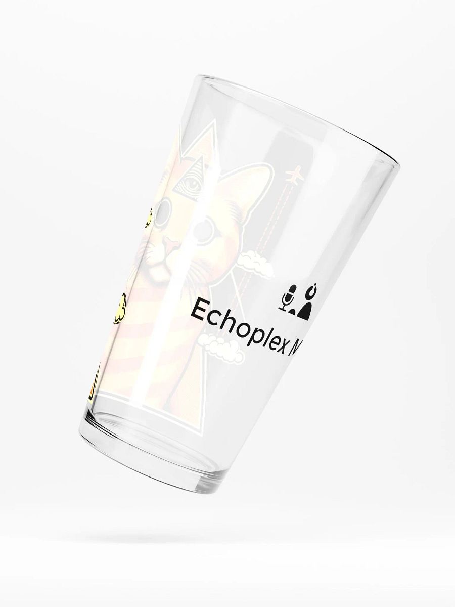 Illuminati Chemtrails Cat Pint Glass product image (5)