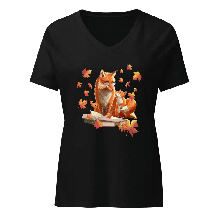Fall Fox Family V Neck T-Shirt product image (1)