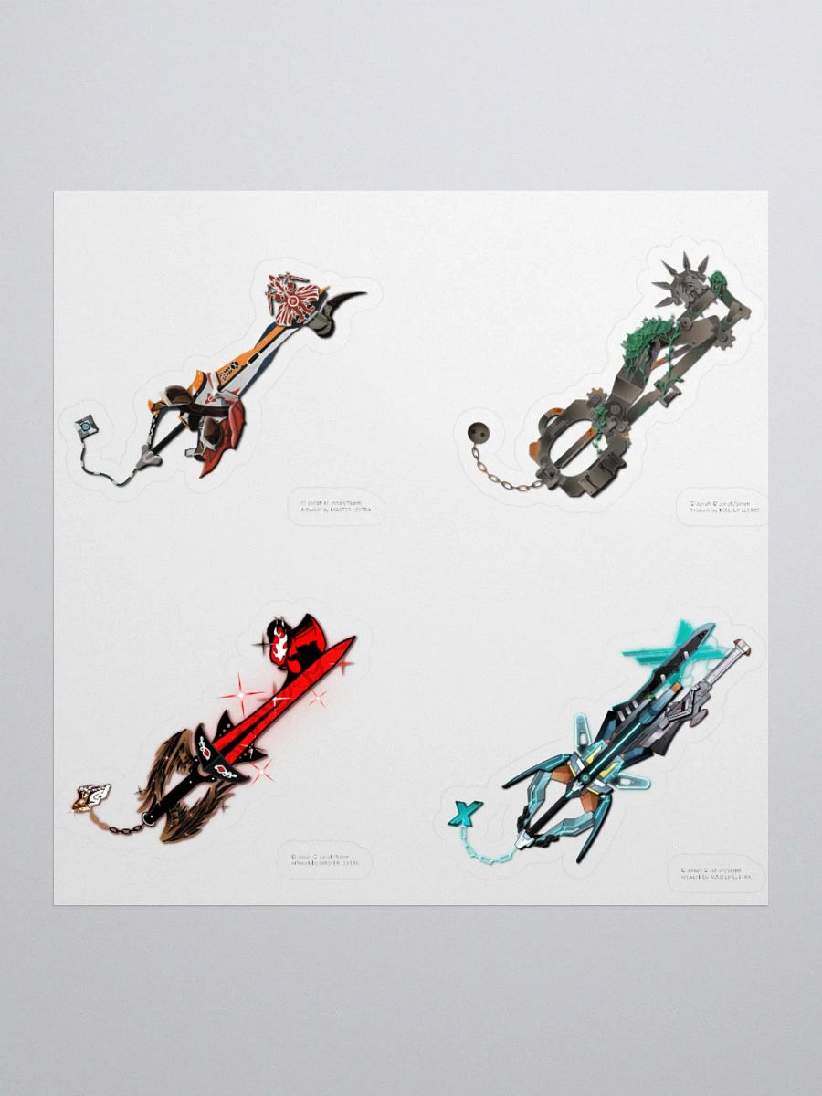 Custom Keyblade Sticker Sheet 4 product image (1)