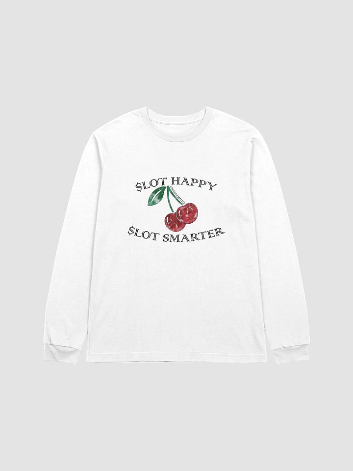 Slot Happy, Slot Smarter Cherries Matter Slots Long Sleeve Bella+Canvas Tee product image (2)