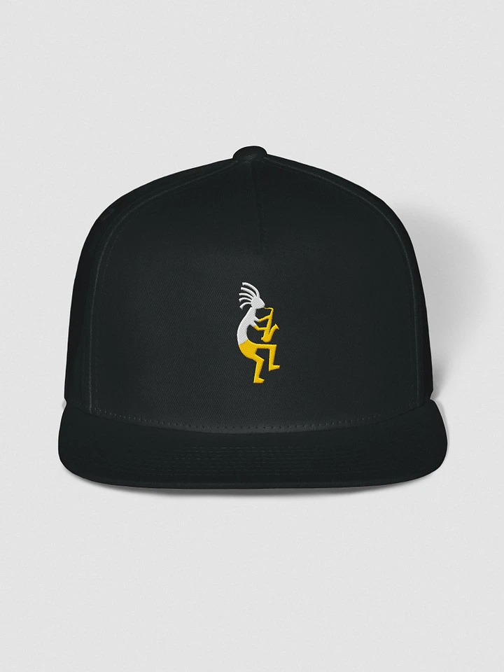 Kokopelli on Tenor Embroidered Flat Bill Cap product image (1)