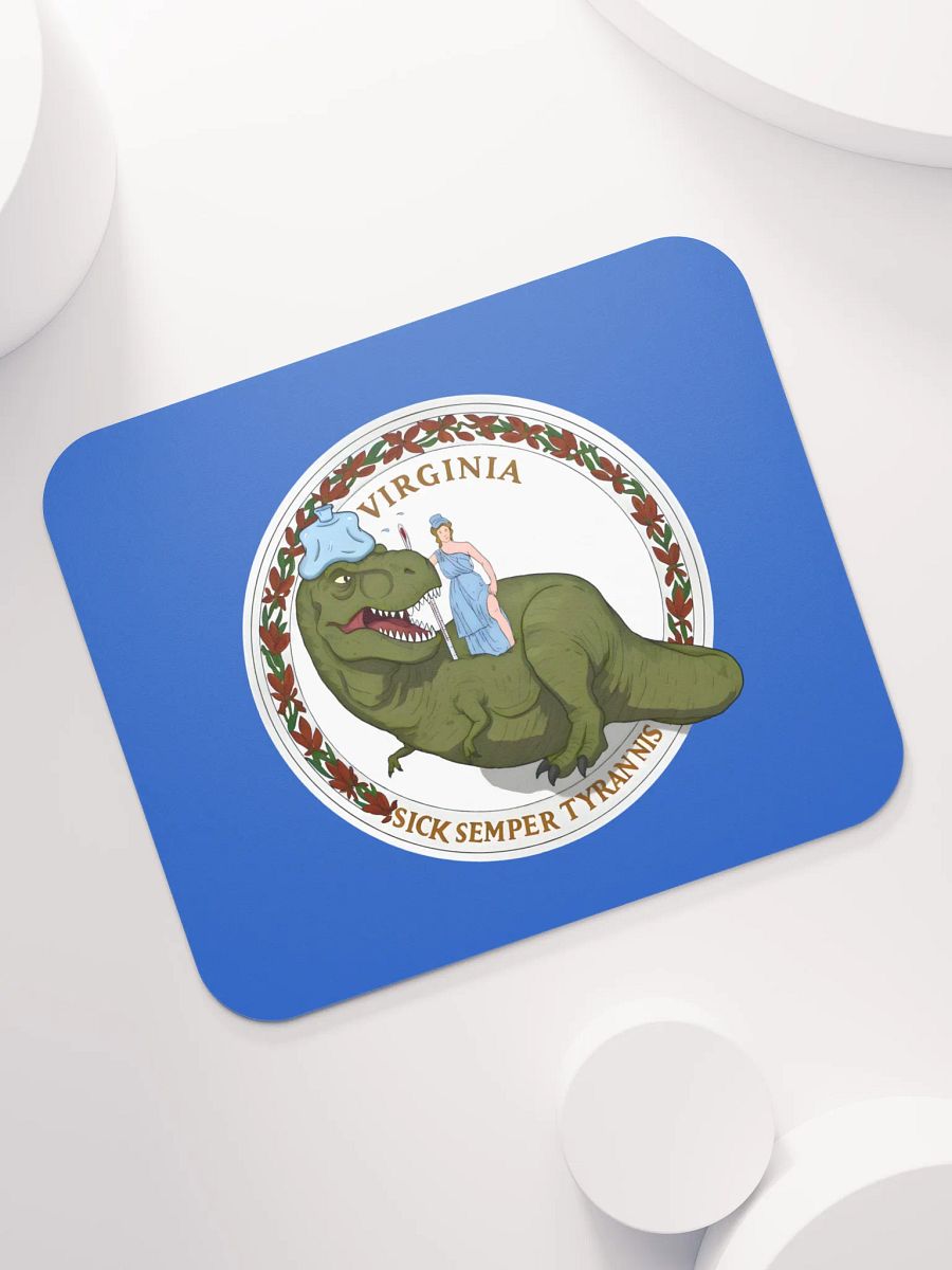 Virginia Flag - Sick Tyrannosaurus Rex Edition Mouse Pad product image (7)
