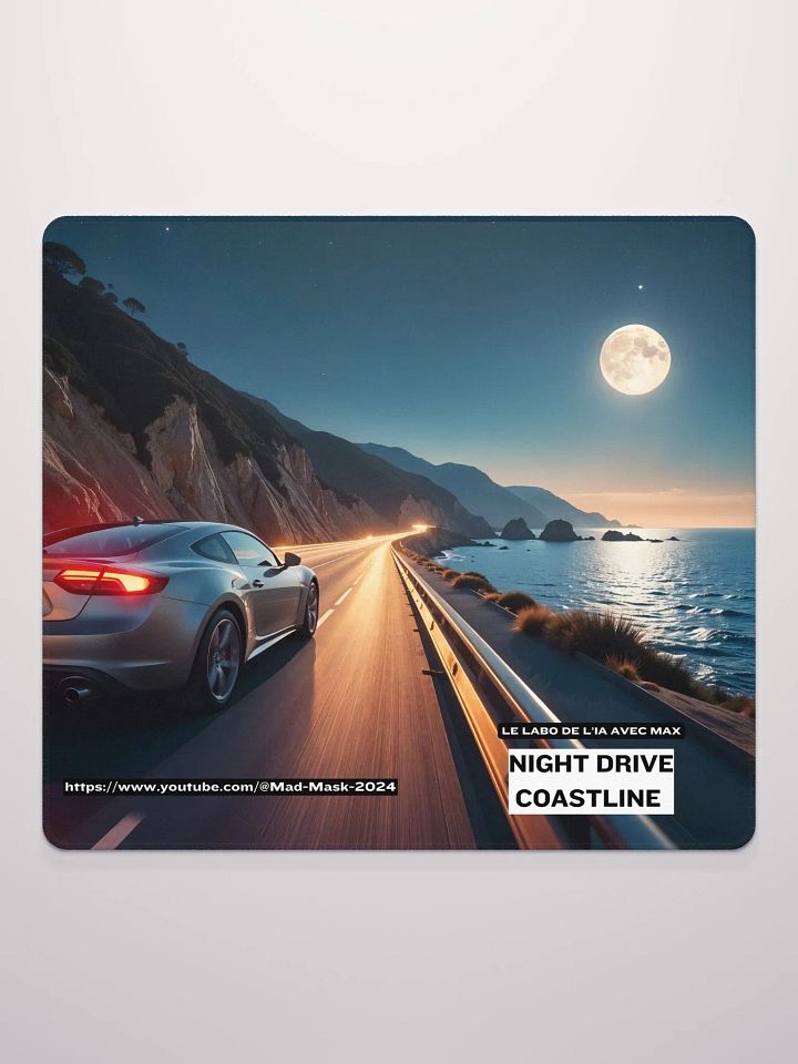 Mouse Pad Gaming Night Drive Coastline product image (2)