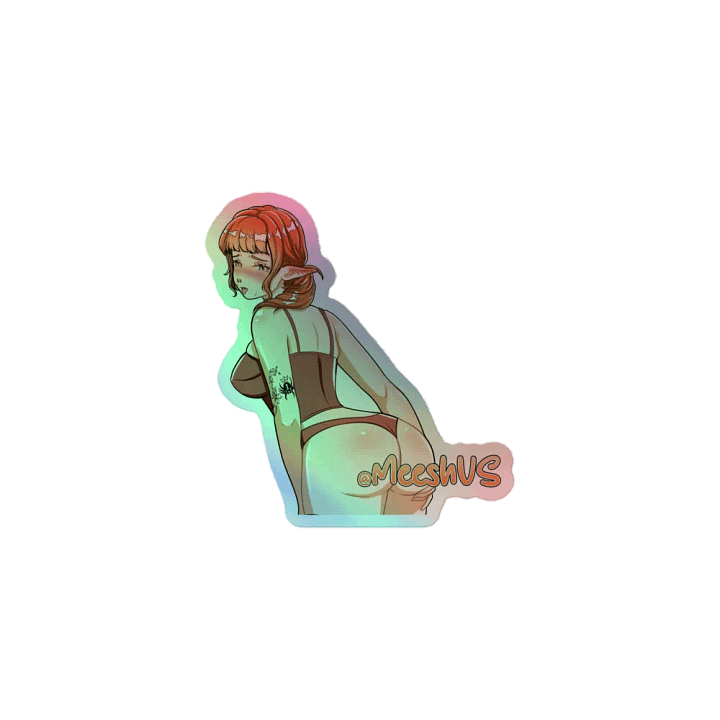 HOLO MeeshVS Elf Girl Sticker (Orange Hair) product image (1)