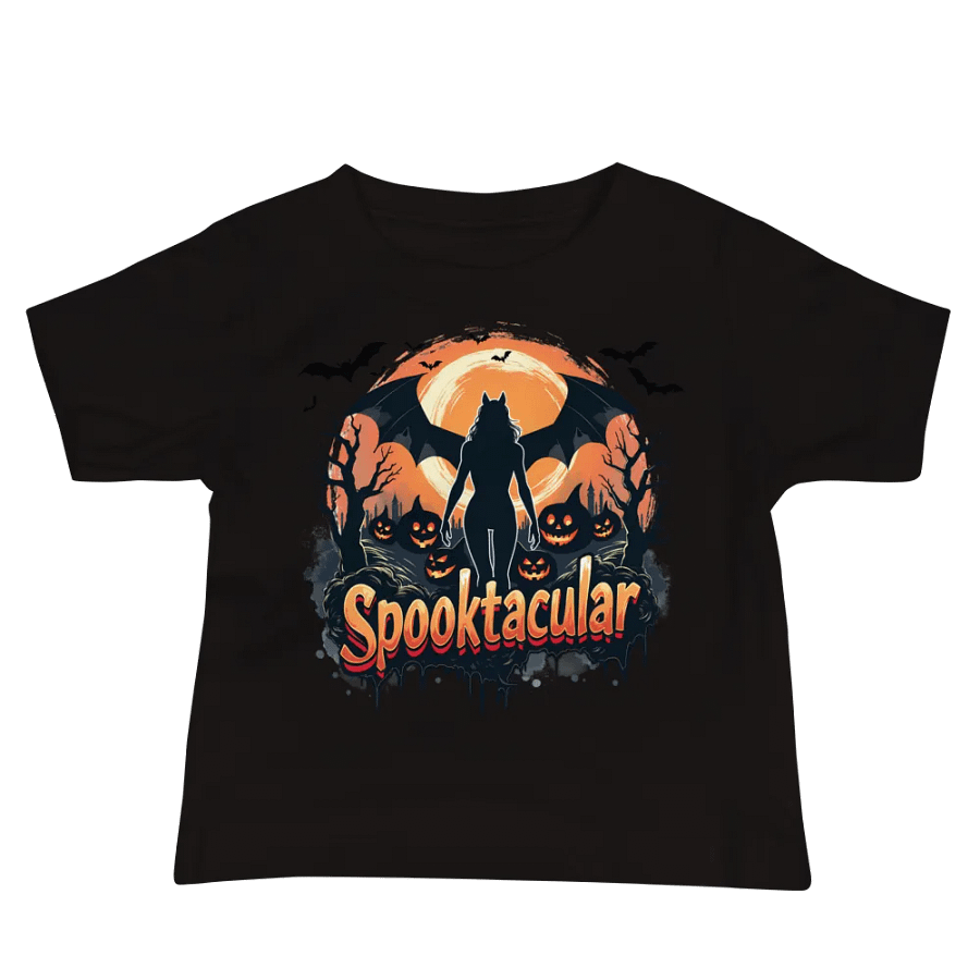 Spooktacular Cat Moon Baby Tee product image (4)