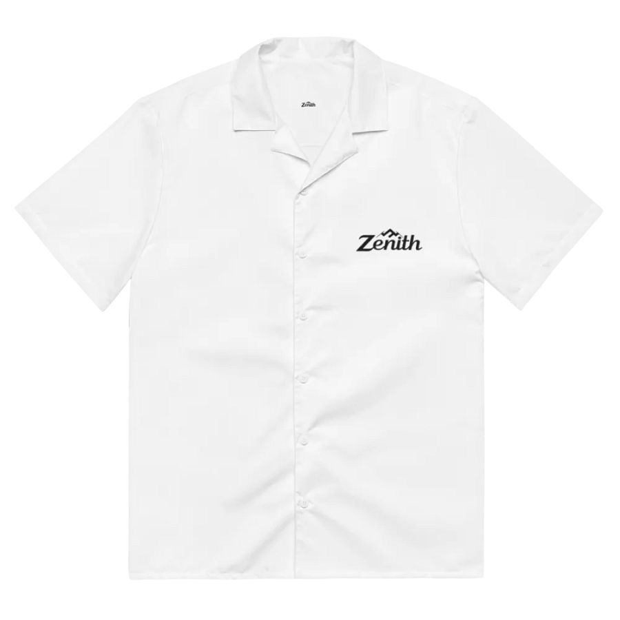 Zenith Unisex White Hawaiian Shirt - UPF50+ Sun Protection product image (3)
