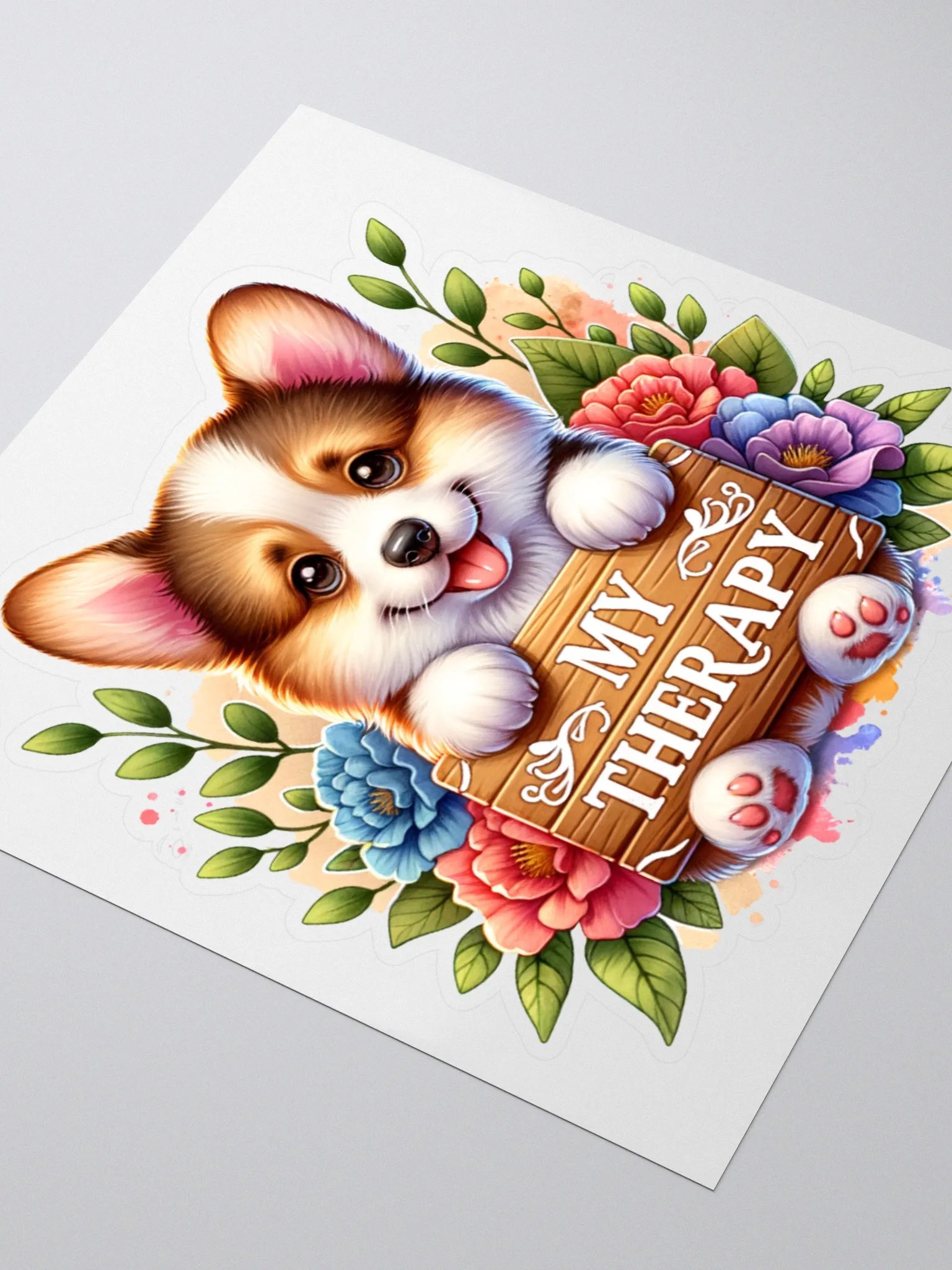 Corgi sticker: my therapy product image (3)