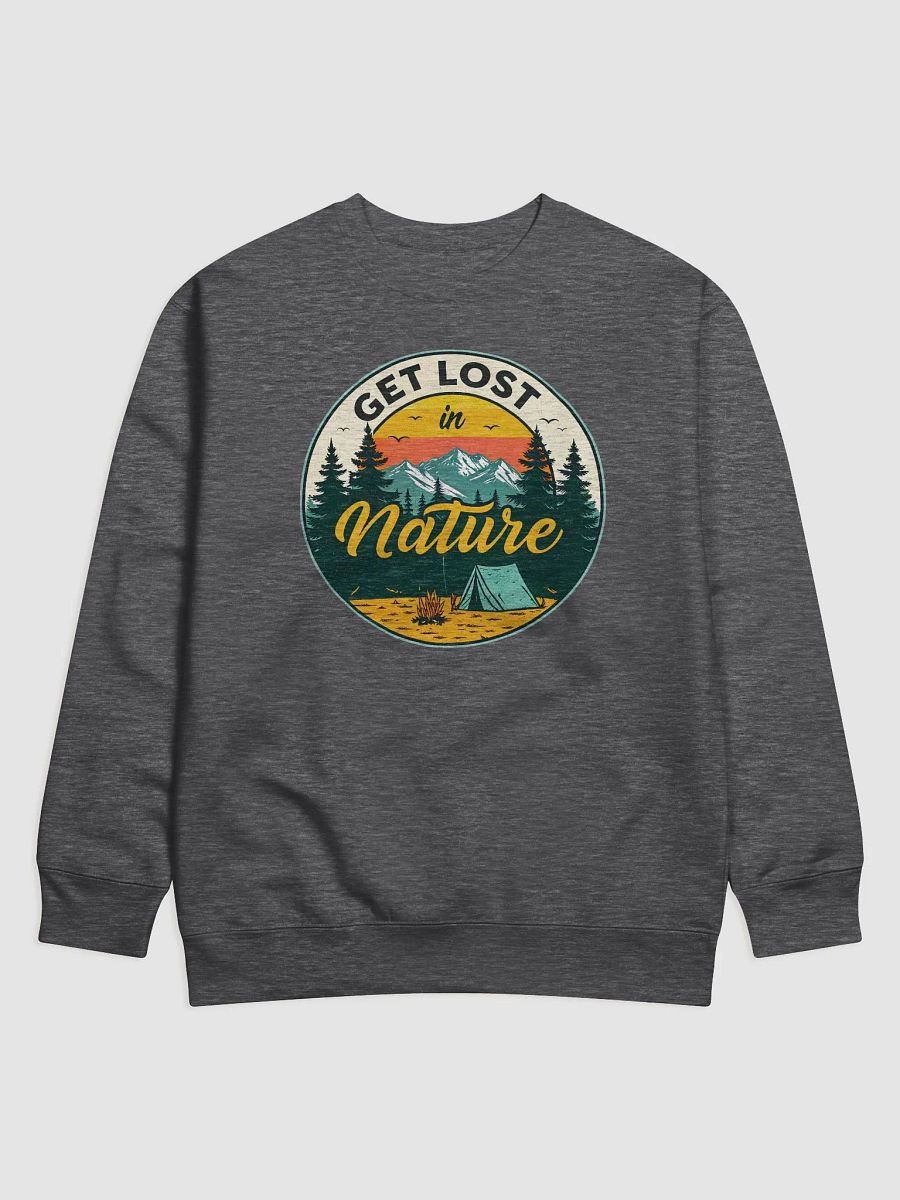 Get Lost in Nature Vintage Camping Sweatshirt Design product image (2)
