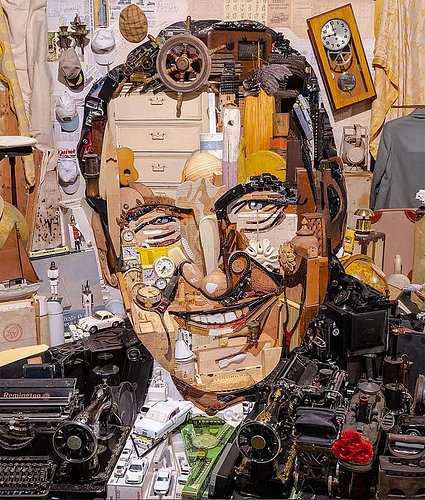 Czech artist @patrik_prosko uses old electronic appliances and other found objects to creates anamorphic sculptures that look...