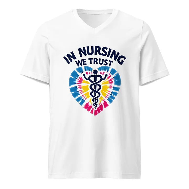 Trust in Nursing Tie-Dye V-Neck Tee product image (1)