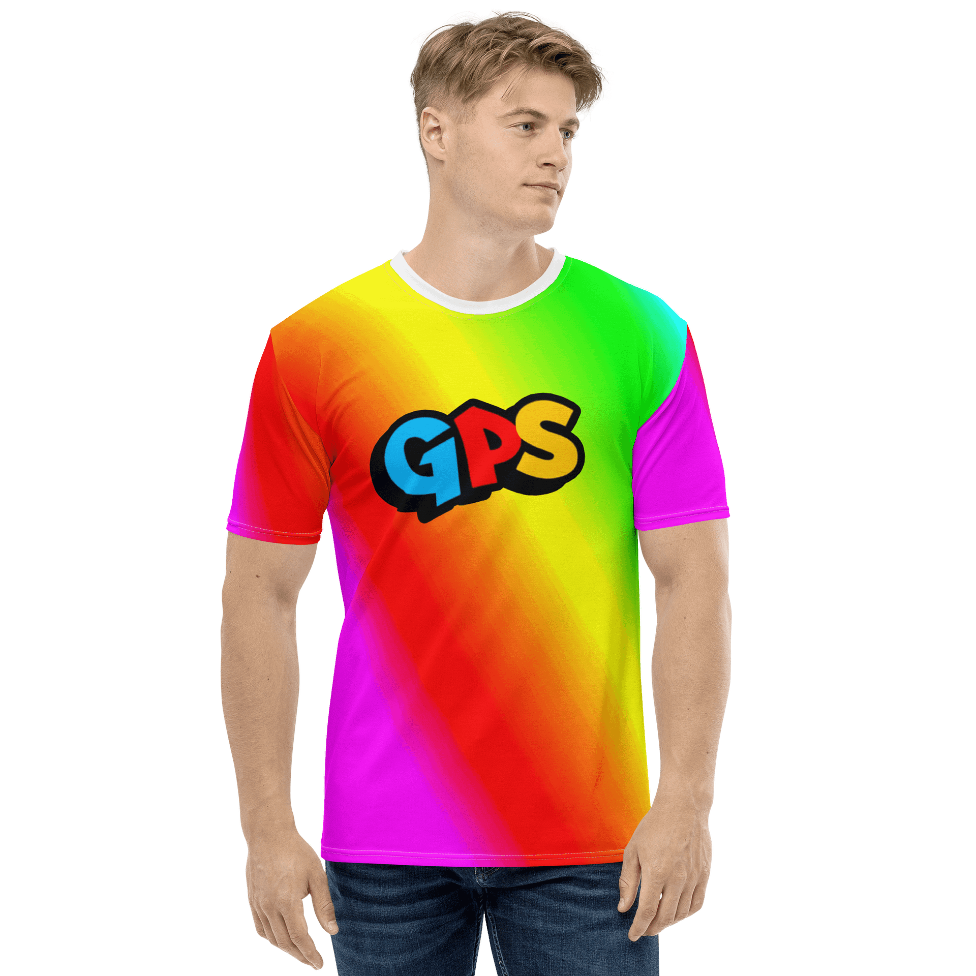 Rainbow GPS T-Shirt product image (3)