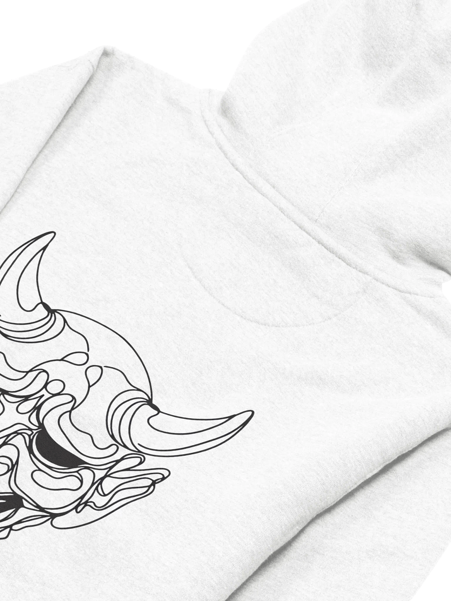 Japanese Oni Mask Line Art Premium Hoodie product image (4)