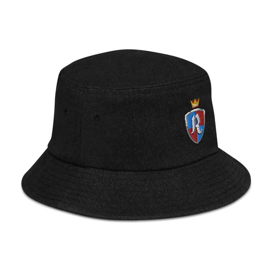 Crest Embroidered Denim Bucket Hat product image (6)