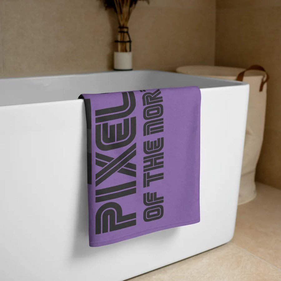 Pixels towel Purple product image (3)
