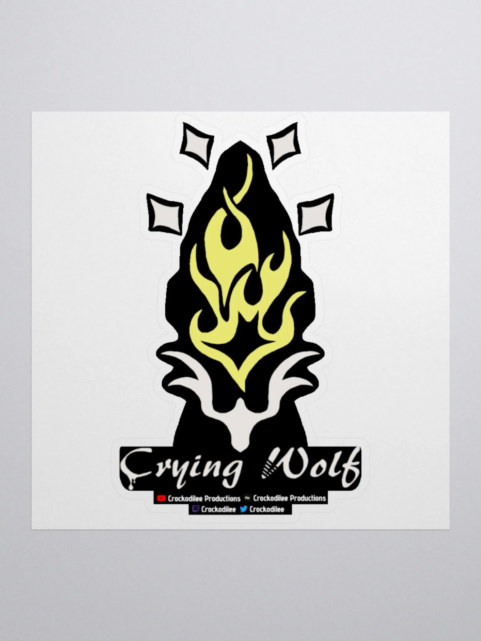 Flame Of Heranora w Socials Sticker product image (1)