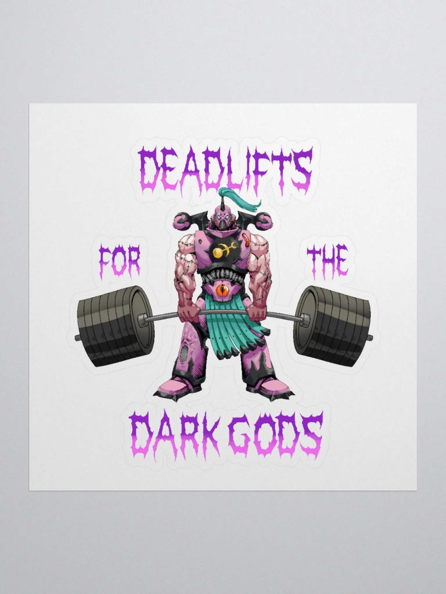 Deadlifts For The Dark Gods - Noise Marine Sticker product image (1)