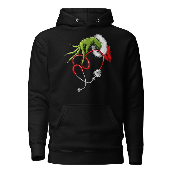 Santa's Helper Stethoscope Hoodie product image (1)