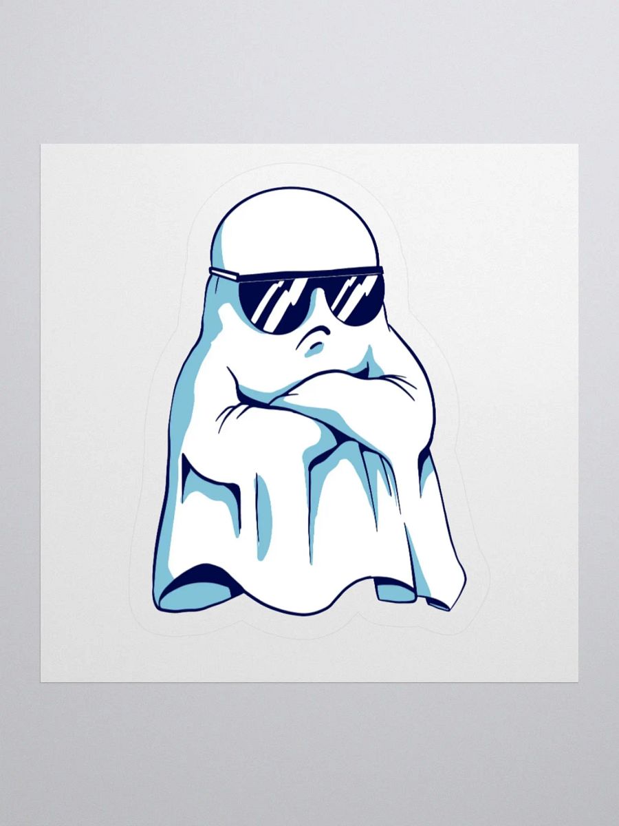 Very Angry Ghost Halloween Funny Sticker product image (1)